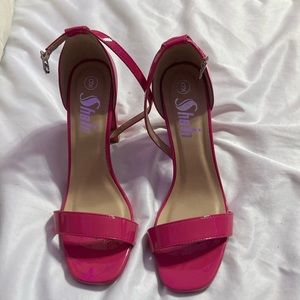 Shein hot pink high heels